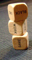 5021. Wooden Word Cubes.