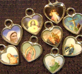 heart religious charms