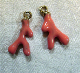4944. Coral Branch Charms.