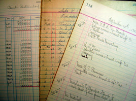 066. Assorted Ledger Pages.