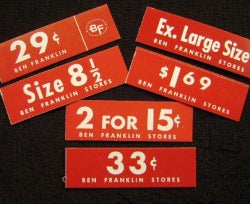 ben franklin price tags