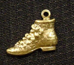 brass shoe charms