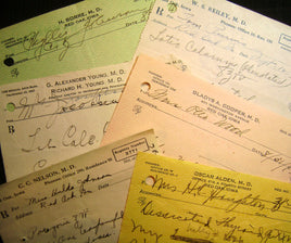 2822. Vintage Prescription Packets.