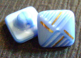 3562. Vintage Blue Glass Buttons.
