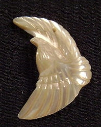 mother of pearl bird charm