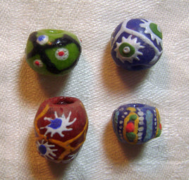 3871. Handmade African Glass Beads.