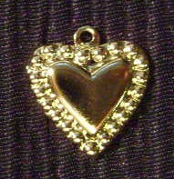 gold heart charms