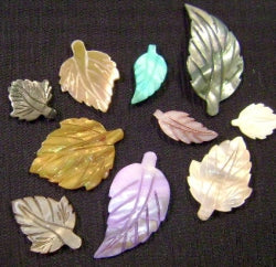 shell leaf charms