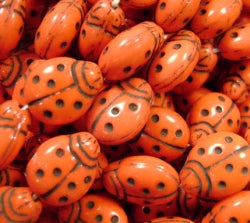 red ladybug beads