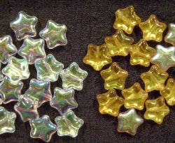 glass star beads