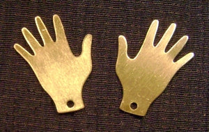 brass hand charms