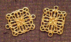 square filigree connector charms