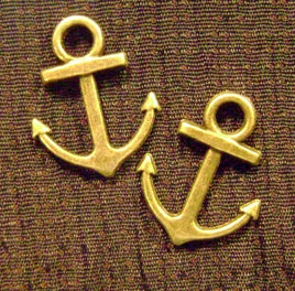metal anchor charms