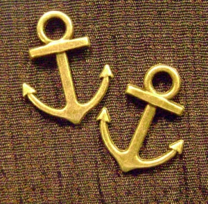 metal anchor charms