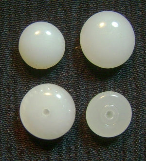white glass cabochons