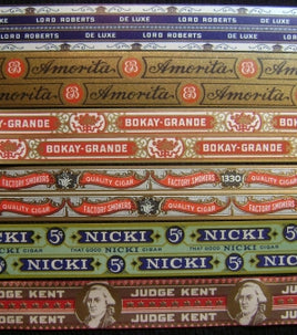 skinny cigar box labels