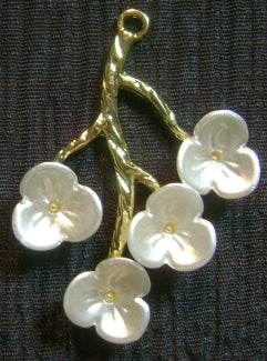 white flower charms