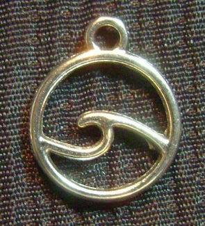silver wave charm