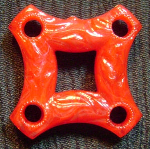 red plastic connectors
