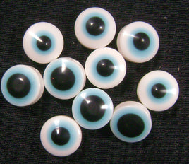5190. White Eye Beads.