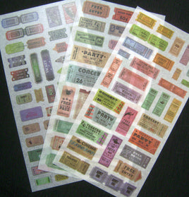 5192. Washi Ticket Stickers Pack.