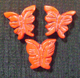 5241. Red Butterfly Beads.