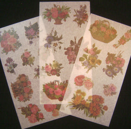 5244. Washi Flowers Stickers Pack.
