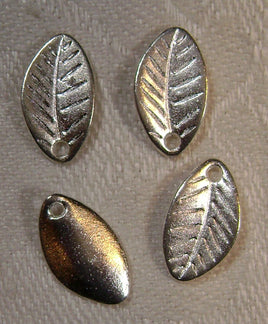 5288. Silver Leaf Charms.