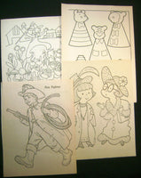 5321. Vintage Coloring Book Pages.