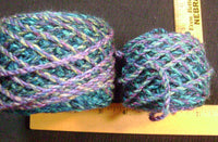 FMY-09. Blue and Purple Yarn.